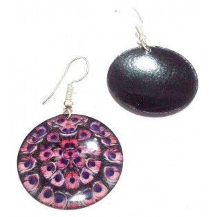 PEACOCK - Contemporary Women Earrings Jewelry Hook Drop Dangle Fashion Gift N21